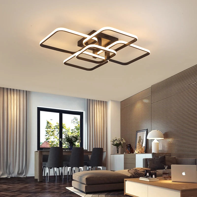 Lámpara Araña LED Moderna | Techo Living Cuarto Dimmer (3-6 C)