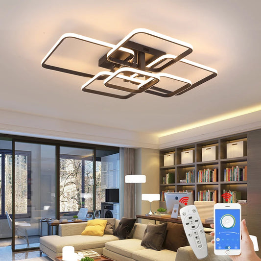 Lámpara Araña LED Moderna | Techo Living Cuarto Dimmer (3-6 C)